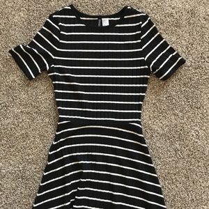 Black and White dress.